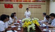 Đồng chí Nguyễn Đình Xứng – Phó bí thư Tỉnh ủy – Chủ tịch UBND  tỉnh  kiểm tra công tác phòng, chống bệnh dịch tả lợn Châu Phi tại huyện Nông Cống