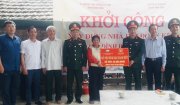 MTTQ huyện phối hợp với Ban chỉ huy quân sự huyện khởi công xây dựng nhà ở cho hộ nghèo xã Thăng Bình