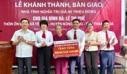 Agribank Nam Thanh Hóa bàn giao  Nhà tình nghĩa cho hộ nghèo xã Yên Mỹ