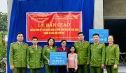 Bàn giao Nhà Đại đoàn kết cho gia đình chị Trần Thị Xuyên, Tiểu khu Lê Xá 2 thị trấn Nông Cống