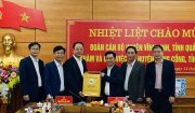 Đoàn công tác của huyện Vĩnh Linh, tỉnh Quảng trị thăm và làm việc tại huyện Nông Cống